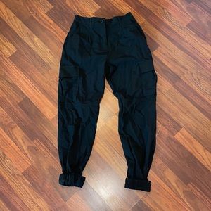 Bershka Black Cargo Pants